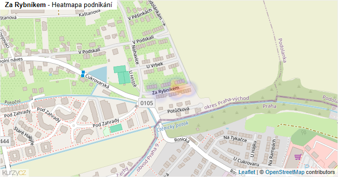 Za Rybníkem - mapa podnikání