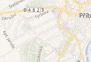 28. října v obci Příbor - mapa ulice