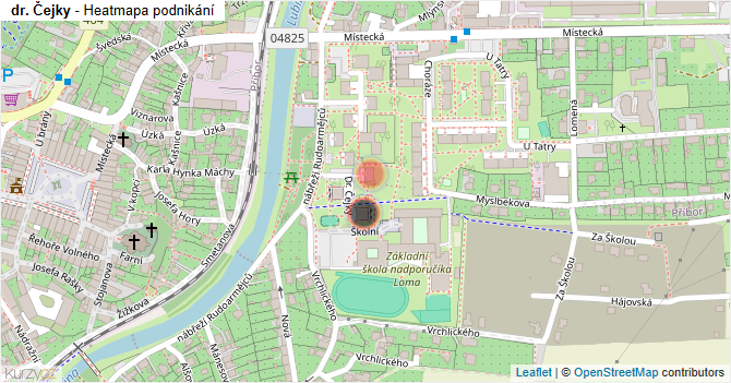 dr. Čejky - mapa podnikání