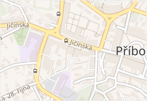 Jičínská v obci Příbor - mapa ulice