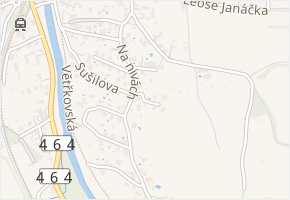 Kamenná v obci Příbor - mapa ulice