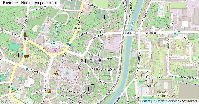 Kašnice - mapa podnikání