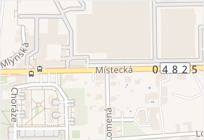 Místecká v obci Příbor - mapa ulice