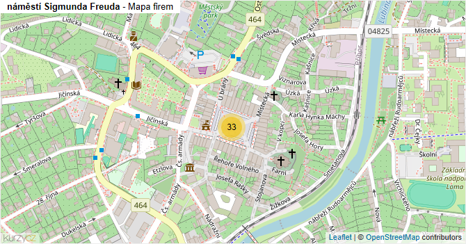 náměstí Sigmunda Freuda - mapa firem