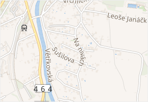 Sládkova v obci Příbor - mapa ulice