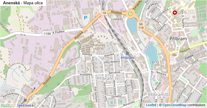 Anenská - mapa ulice