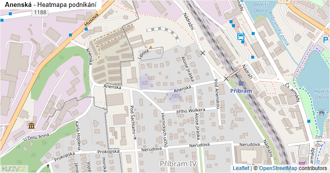 Anenská - mapa podnikání