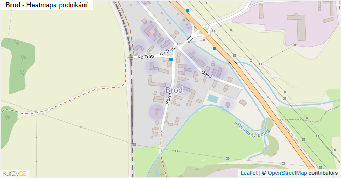 Brod - mapa podnikání
