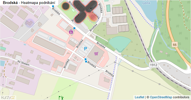 Brodská - mapa podnikání