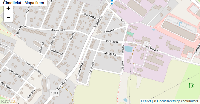Čimelická - mapa firem