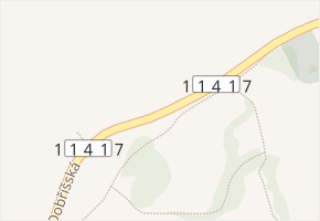 Dobříšská v obci Příbram - mapa ulice