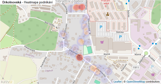 Drkolnovská - mapa podnikání
