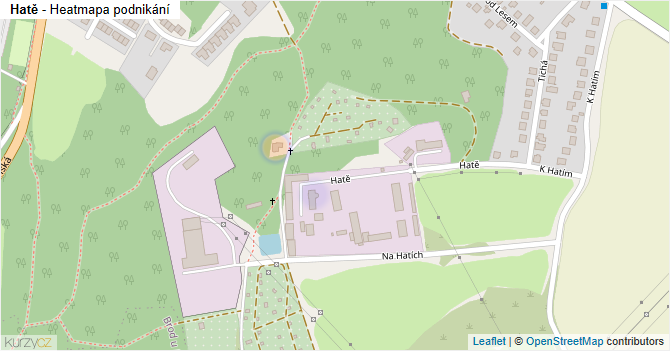 Hatě - mapa podnikání