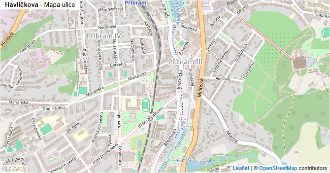 Havlíčkova - mapa ulice