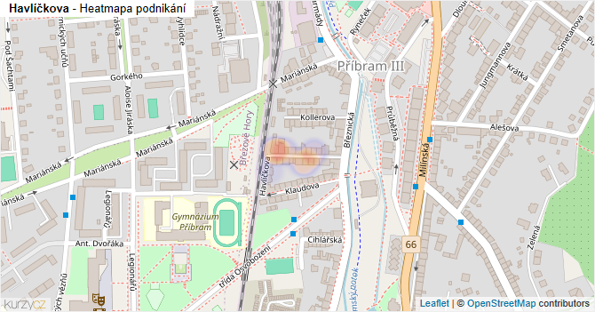 Havlíčkova - mapa podnikání