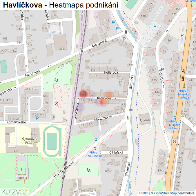 Mapa Havlíčkova - Firmy v ulici.