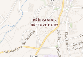 Heyrovského v obci Příbram - mapa ulice