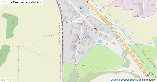 Horní - mapa podnikání