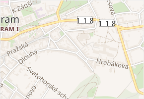 Hornická v obci Příbram - mapa ulice