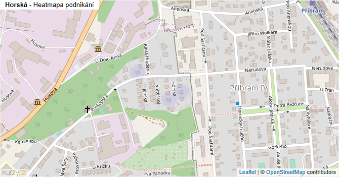 Horská - mapa podnikání