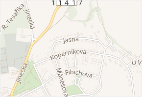 Jasná v obci Příbram - mapa ulice