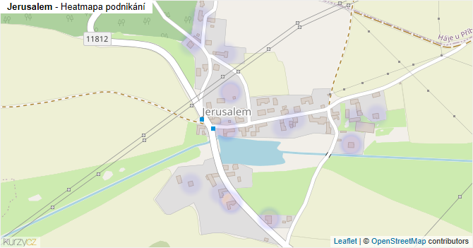 Jerusalem - mapa podnikání
