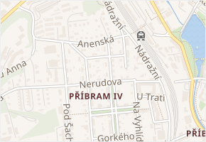 Jiřího Wolkera v obci Příbram - mapa ulice