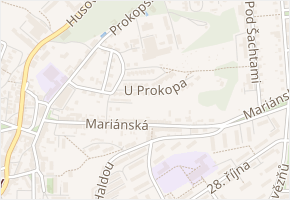 Josefa Bartoše v obci Příbram - mapa ulice