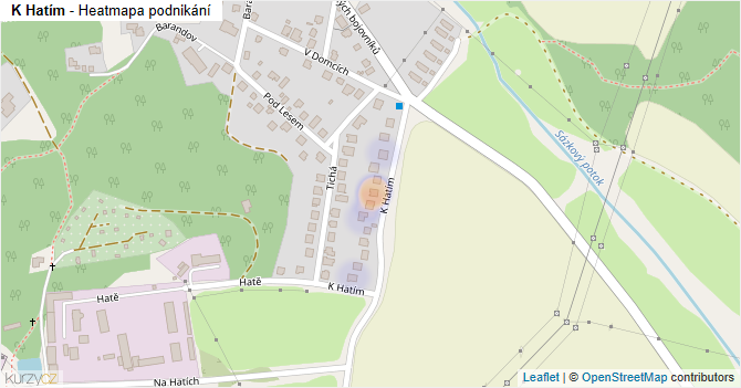 K Hatím - mapa podnikání