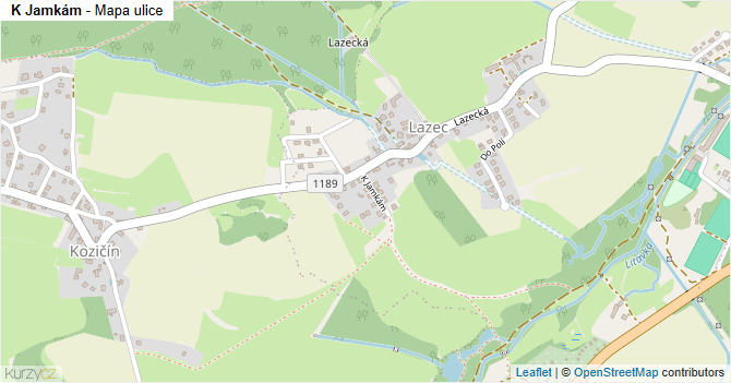 K Jamkám - mapa ulice