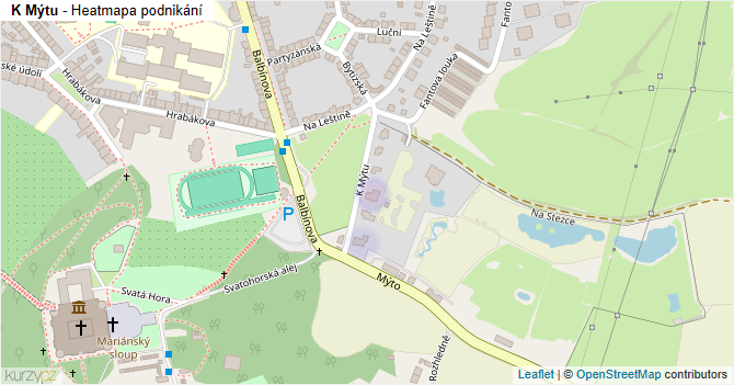 K Mýtu - mapa podnikání