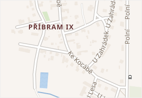 Ke Kocábě v obci Příbram - mapa ulice