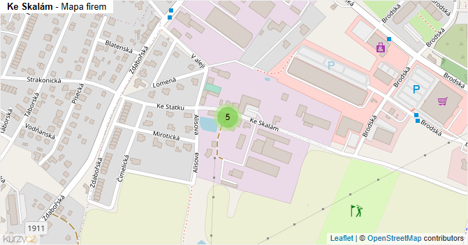 Ke Skalám - mapa firem