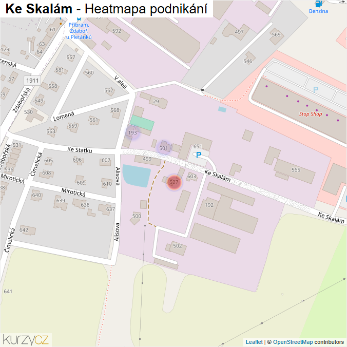 Mapa Ke Skalám - Firmy v ulici.