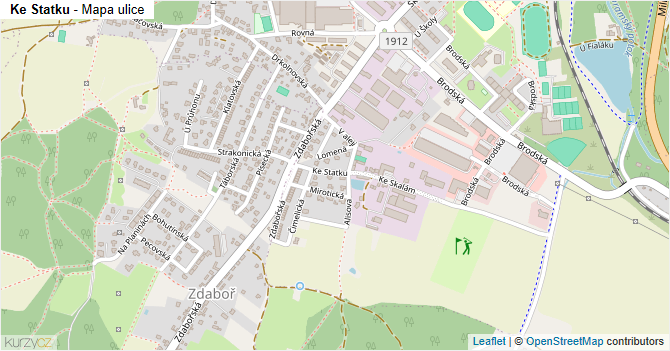 Ke Statku - mapa ulice