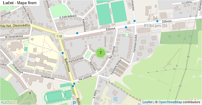Luční - mapa firem
