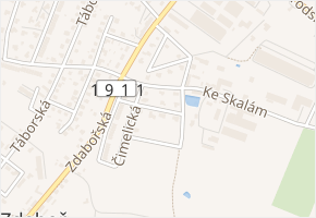 Mirotická v obci Příbram - mapa ulice