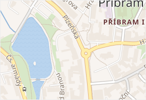 Mírová v obci Příbram - mapa ulice