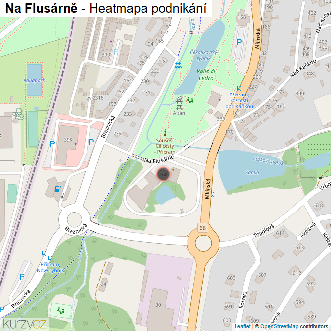 Mapa Na Flusárně - Firmy v ulici.