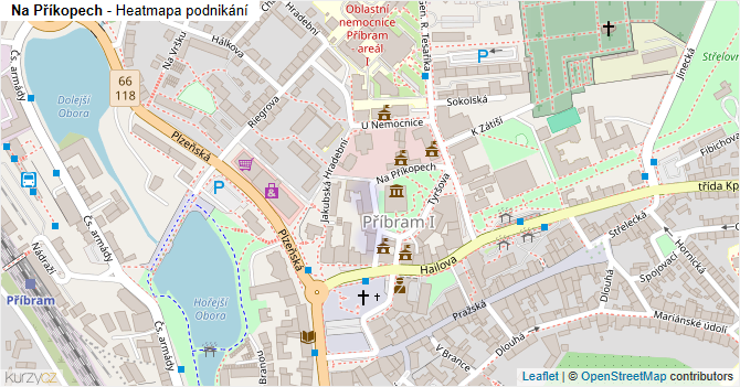 Na Příkopech - mapa podnikání