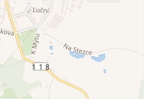 Na Stezce v obci Příbram - mapa ulice