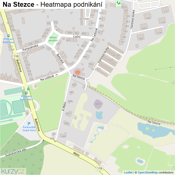 Mapa Na Stezce - Firmy v ulici.