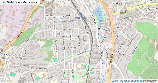 Na Vyhlídce - mapa ulice