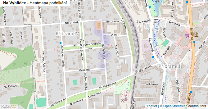 Na Vyhlídce - mapa podnikání