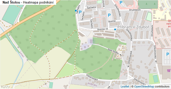 Nad Štolou - mapa podnikání