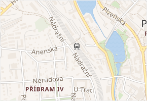 Nádraží v obci Příbram - mapa ulice
