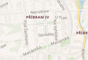 Petra Bezruče v obci Příbram - mapa ulice