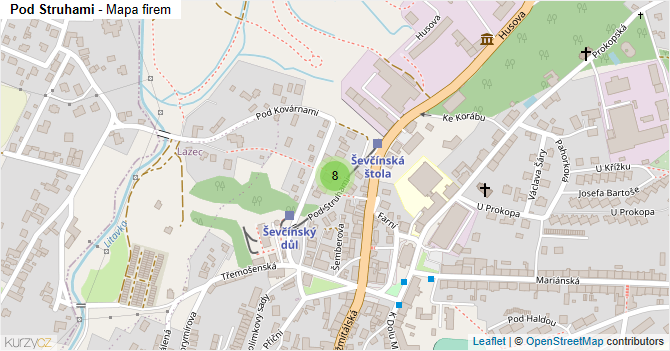 Pod Struhami - mapa firem
