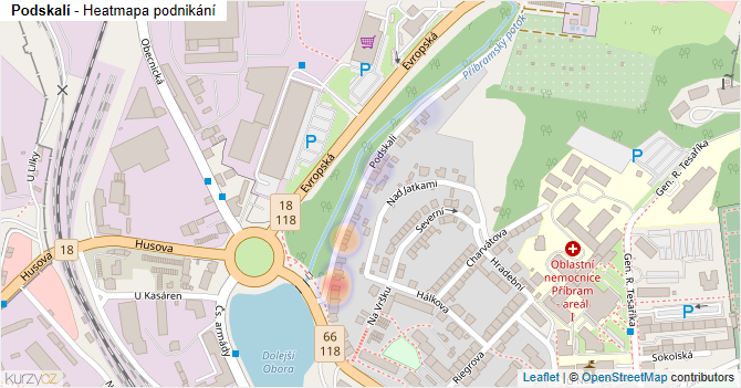 Podskalí - mapa podnikání