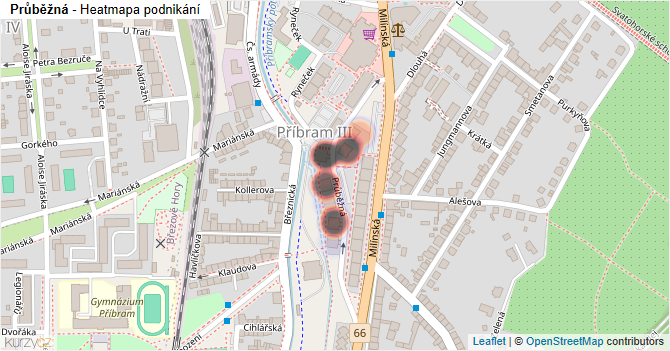 Průběžná - mapa podnikání